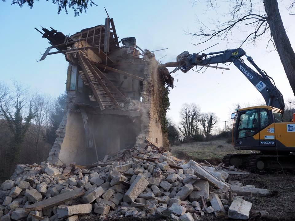 démolition après sinistre